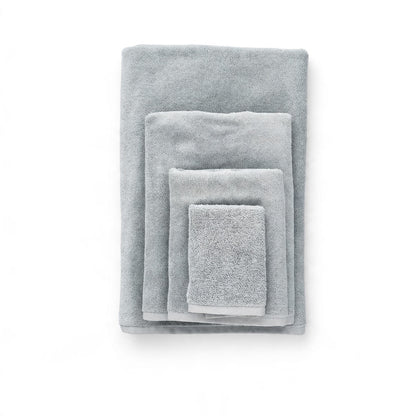 Mint Green plain towels shown in four sizes on a white background.